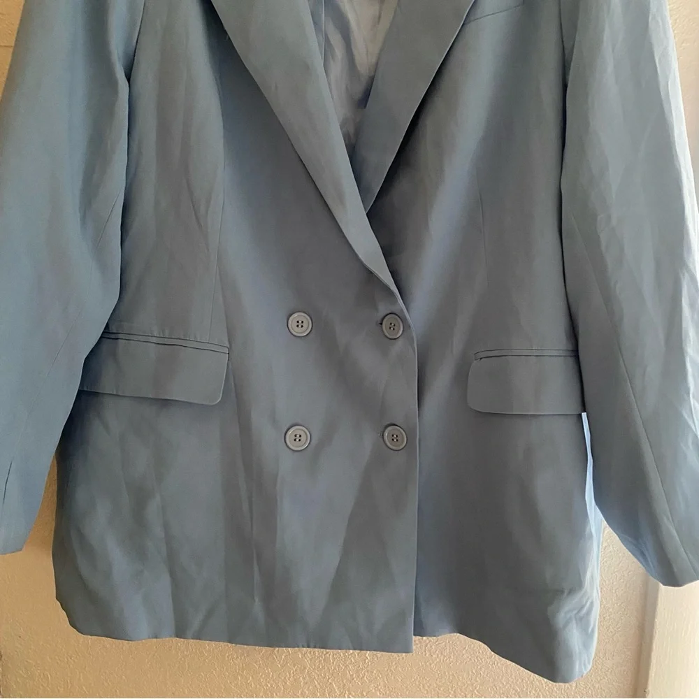 Boohoo Blue Oversized Blazer NWT - Picture 6 of 15